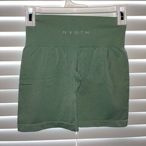 NVGTN Sage green pro seamless shorts